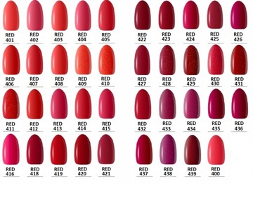 CLARESA-HYBRID POLISH 5G-RED 411 блестки