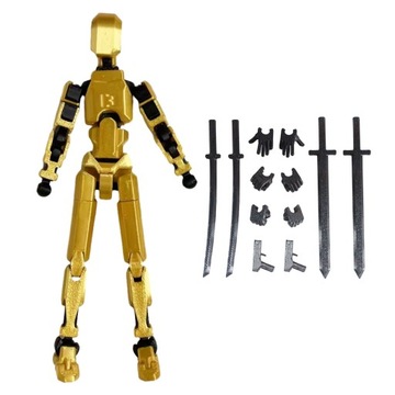 Lucky 13 figurek Wieloprzegubowy ruchomy robot Robot manekin z nadrukiem 3D