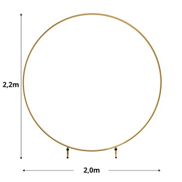 Подставка для воздушных шаров, круглая рамка, большая металлическая гирлянда из воздушных шаров высотой 2,2 м.