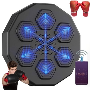 MUSIC BOXING MACHINE Z BLUETOOTH W BOKSERSKA TRENINGOWY NA ŚCIANA +RĘKAWICE