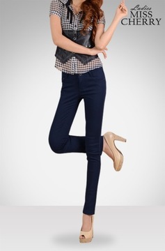 Spodnie Damskie Bawełniane Jeans 3266 98 cm Granat