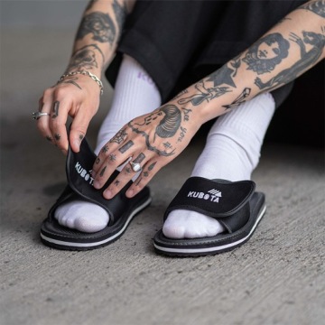 ЖЕНСКИЕ ТАПОЧКИ ИЗ ПЕНЫ 39 ЧЕРНЫЕ УДОБНЫЕ ТАПОЧКИ KUBOTA на липучке 39