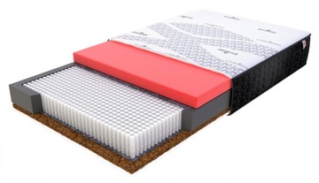 Materac micropocketowy VISCO NOLA 140x200 CASHMERE BORDER