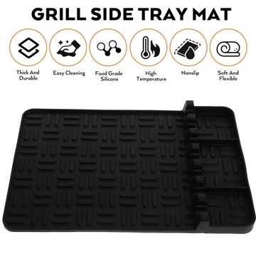 КОВРИК ДЛЯ ГРИЛЯ КУХОННАЯ СИЛИКОНОВАЯ ПОДКЛАДКА ДЛЯ КУХОННОЙ СТОЛЕШНИЦЫ ДЛЯ ИНСТРУМЕНТОВ ДЛЯ ГРИЛЯ