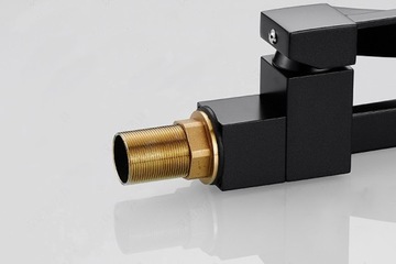 Смеситель для умывальника с эффектом дизайна MAT BLACK v2