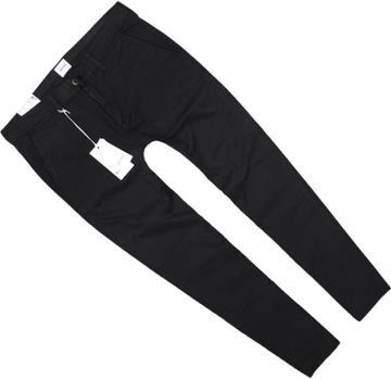 MUSTANG CIGARETTE CHINO slim nohavice bavlnené rúrky BLACK W32 L32