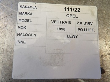 HALOGEN LEVÝ FACELIFT OPEL VECTRA B 90464663