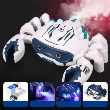 ИНТЕРАКТИВНЫЕ ИГРУШКИ ДЛЯ ДЕТЕЙ ИГРУШКИ ДЛЯ ПОЛЗАНИЯ КРАБ СПРЕЙ LED МУЗЫКА