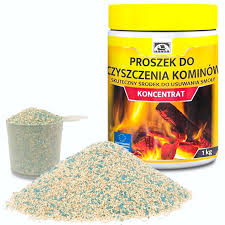 ŚRODEK PROSZEK DO CZYSZCZENIA KOMINA PIECA HANSA 1kg +RĘKAWICE GRATIS