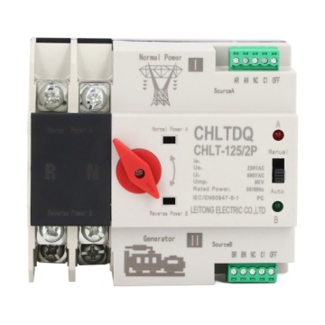 АВТОМАТИЧЕСКИЙ ПЕРЕКЛЮЧАТЕЛЬ ПИТАНИЯ AC230V ДВОЙНОЙ CHLT-125 2P