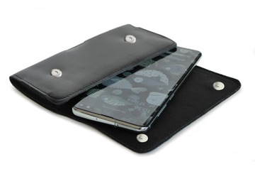 SKÓRZANY POKROWIEC ETUI - 165x82MM - NA TELEFON SAMSUNG XIAOMI POCO REALME