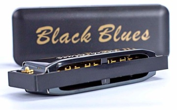 HARMONIJKA USTNA DIATONICZNA CZARNA C-DUR + KURS