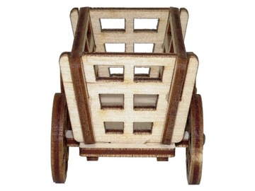 3D тележка из фанеры/лесное украшение в стекле