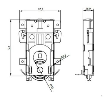 Тележка нижняя, колесо, ролик для раздвижных дверей INDECO - 2 шт.