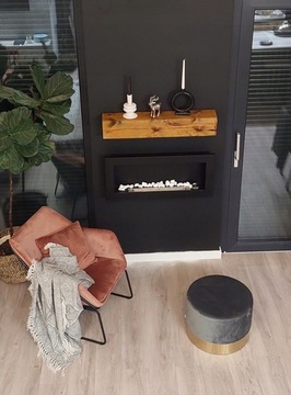 Биокамин настенный STONES Биокамины GMT 90 х 40 х 12 см черный