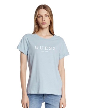 GUESS T-Shirt 1981 W2BI68 K8G01 Niebieski M