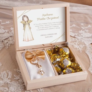 Крещенский брелок СПАСИБО С ИМЕНЕМ Ангелочек