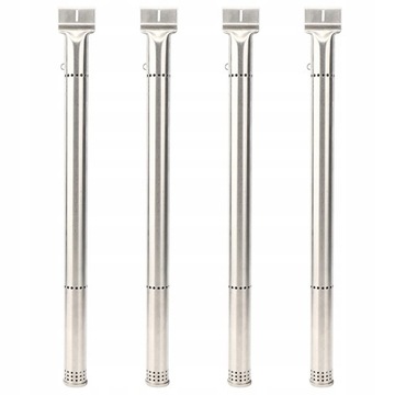 4 SZT. PALNIKI RUROWE DO GRILLA TELESKOPOWE