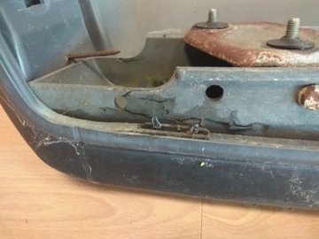 MERCEDES W201 ЗАДНИЙ БАМПЕР УЗКАЯ ПОЛОСКА + ОРГ БАЛКА