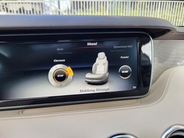 Mercedes Klasa S W222 Coupe AMG S 63 AMG 585KM 2015 MERCEDES-BENZ S63 AMG Coupe, V8 5,5l 585KM * 4X4 / 4Matic * Bogata wersja, zdjęcie 13