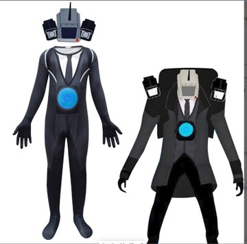 Skibidi Туалет TITAN TV MAN COSPLAY НАряды 110-190