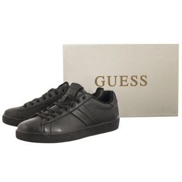 Buty Sneakersy Półbuty Męskie Guess Nola II FMJNII Black Czarne