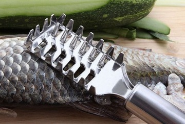 МЕТАЛЛИЧЕСКИЙ СКРЕБОК СКРЕБОК ТЕРКА РЫБНЫЙ НОЖ ОКУНЬ ДЕСЯТЬ