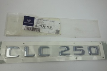 EMBLEMAT CLC 250 MERCEDES C W203 ORYGINAŁ NOWY