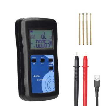 TESTER REZYSTANCJI WEWNĘTRZNEJ EKRAN LCD BATERIA LITOWA NIKIEL KADM LIT