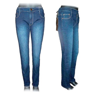 Spodnie damskie JEANSY WYSOKI STAN NA GUMCE 52 6xl