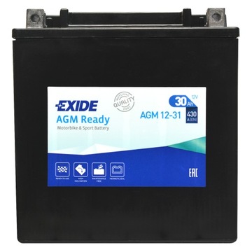 EXIDE AGM12-31 YIX30L 12V 30AH 430A YIX30l-bs