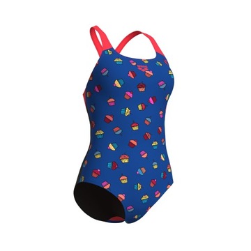 Strój kąpielowy damski jednoczęściowy sportowy kostium Arena Cupcakes D36|S