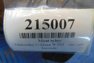 MERCEDES C TŘÍDA W203 1.8B NÁPRAVA ZADNÍ A1243513708