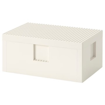 IKEA BYGGLEK Pudełko LEGO z pokrywką, 26x18x12 cm