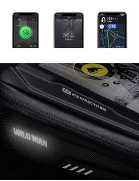 Dziki człowiek torba na rower górski przednia torb