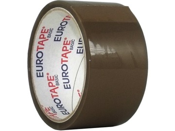 TAŚMA PAKOWA 48MM BRĄZOWA EUROTAPE AKRYL