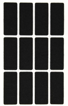 Filce samoprzylepne FLOOR CARE 25 x 60 mm CZARNE