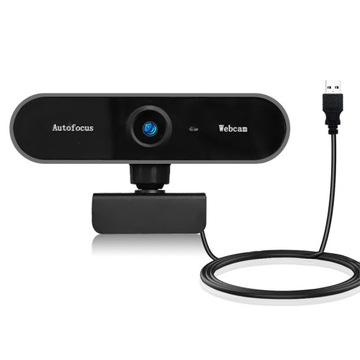 KAMERA INTERNETOWA FHD DO LEKCJI MIKROFON KAMERKA TEAMS SKYPE AUTOFOCUS
