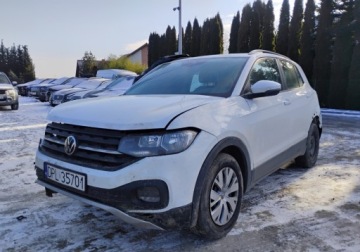 Volkswagen T-Cross SUV 1.0 TSI 95KM 2021 Volkswagen T-Cross 2021r, SALON POLSKA. 1.0 TSI. Uszkodzony prawy przod i, zdjęcie 1
