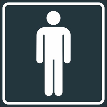 TOALETA MĘSKA DAMSKA TABLICZKA PIKTOGRAM WC ALU