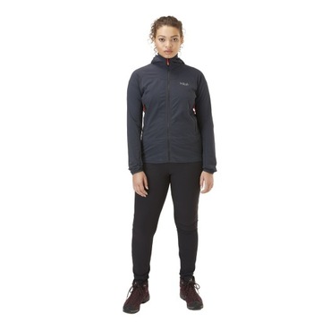 Женская куртка из софтшелла Rab M с капюшоном