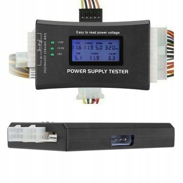 TESTER ZASILACZY ATX BTX ITX SATA HDD - LCD