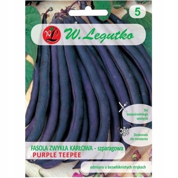 FASOLA SZPARAGOWA PURPLE TEEPEE 40G FIOLETOWA WCZESNA