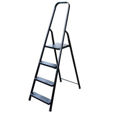 DRABINA STALOWA DOMOWA 1x4 CZARNA