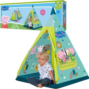OUTLET NAMIOT TIPI DOMEK DLA DZIECI ŚWINKA PEPPA ZIELONY