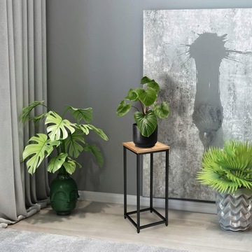 KWIETNIK STOJĄCY PODŁOGOWY METAL STOJAK NA KWIATY DONICZKI PÓŁKA LOFT CRAFT