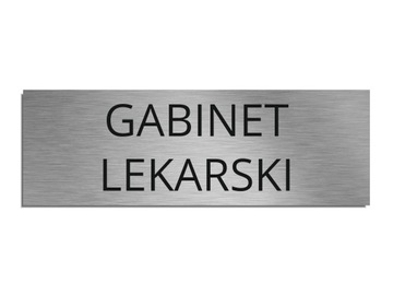 Tabliczka na drzwi GABINET LEKARSKI 8x24cm