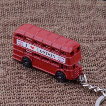 Brelok Piętrus Autobus Piętrowy Angielski I Love London Klasyczny Czerwony