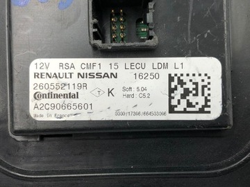 Moduł LED 260552119R RENAULT MEGANE 4 IV KADJAR CAPTUR TALISMAN A2C90665601