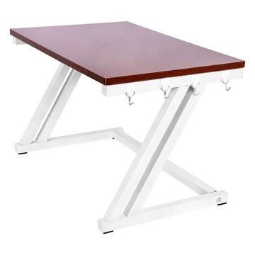 WOLNOSTOJĄCY REGAŁ ORGANIZER KUCHENNY PÓŁKA Z 4 HACZYKAMI 38X57X38CM